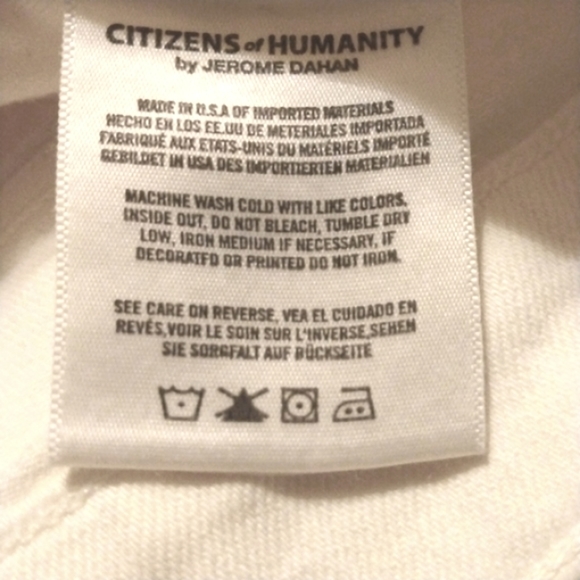 CITIZENS of HUMANITY White Rocket Crop High Rise Skinny Ripped Jeans Size 25 - Picture 4 of 8